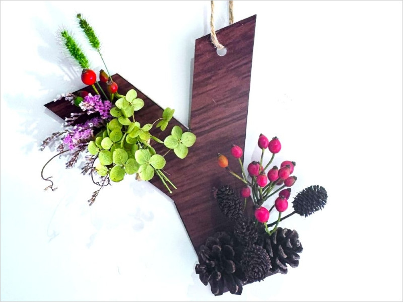 イニシャルオブジェの写真