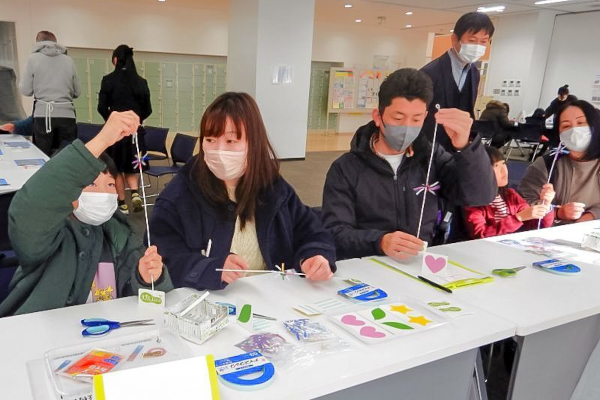 完成したクリスマスリース