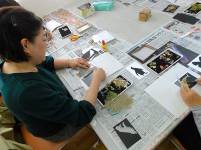 フォトアート作りの様子