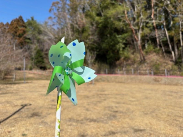さくら型の風車の写真