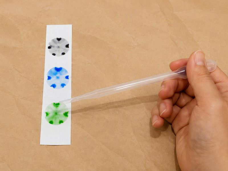 しおりを作成する様子